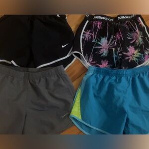 Girls size M/8 Nike DriFit shorts lot EUC